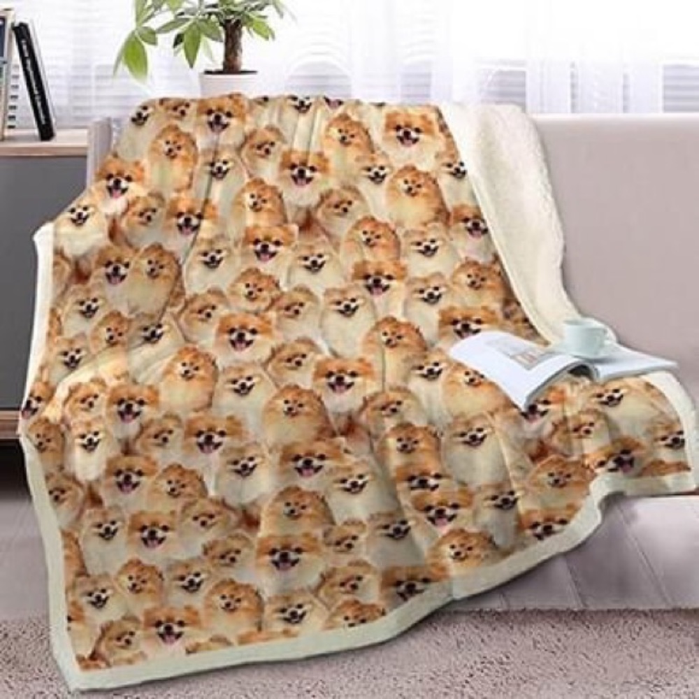 Pomeranian 50”x60” Throw Blanket